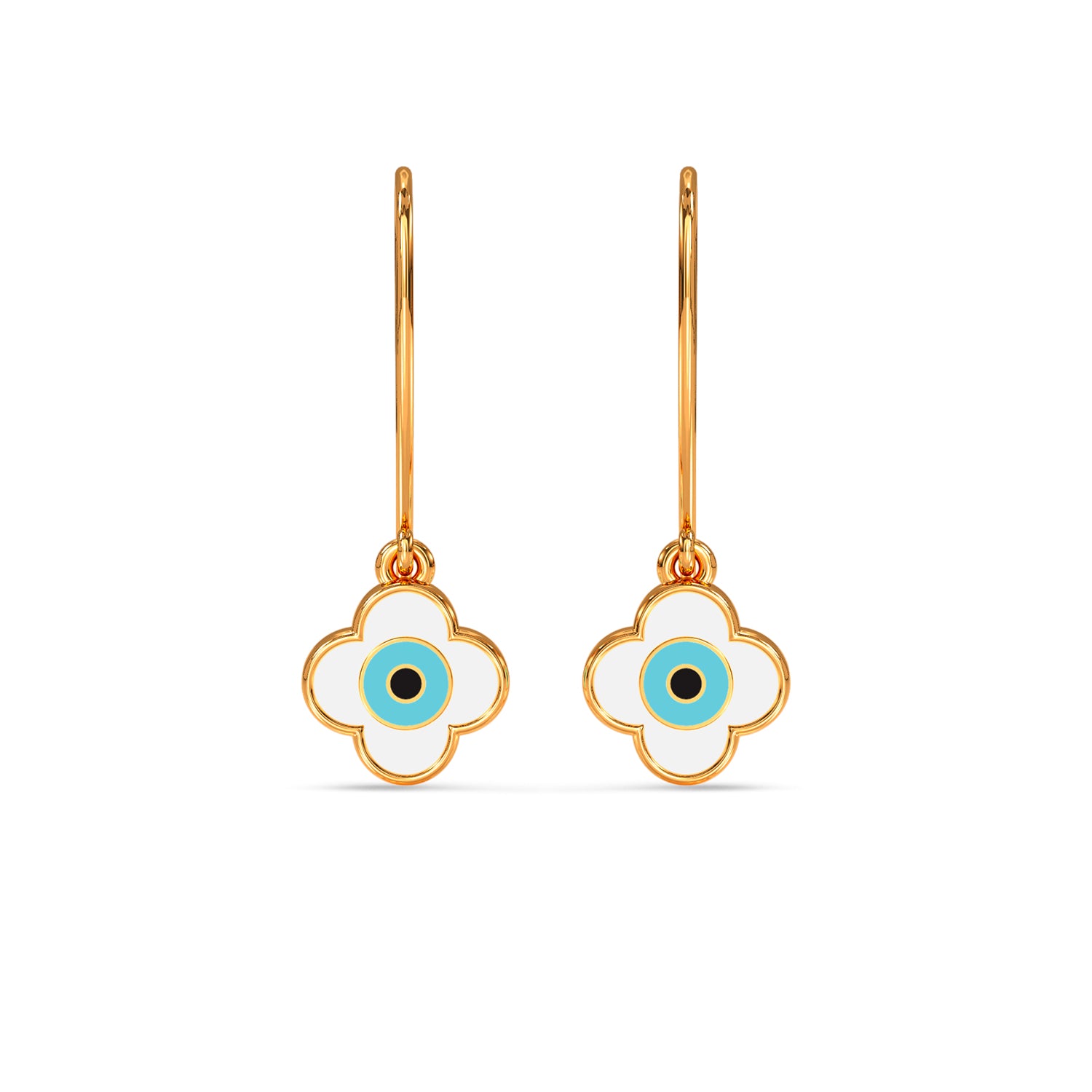 Eren Evil Eye Gold Earring
