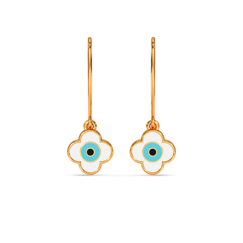 Eren Evil Eye Gold Earring