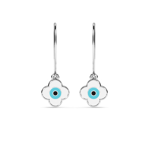 Eren Evil Eye Gold Earring