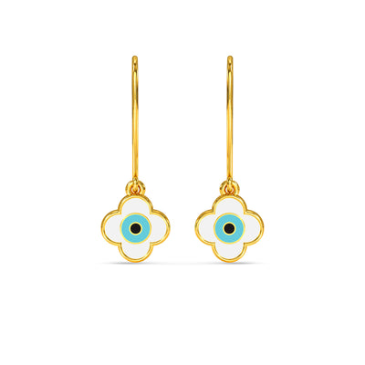 Eren Evil Eye Gold Earring