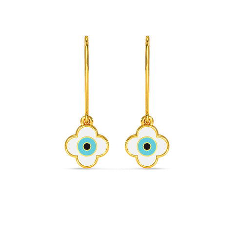 Eren Evil Eye Gold Earring