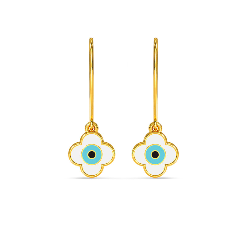 Eren Evil Eye Gold Earring