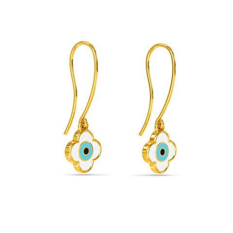 Eren Evil Eye Gold Earring