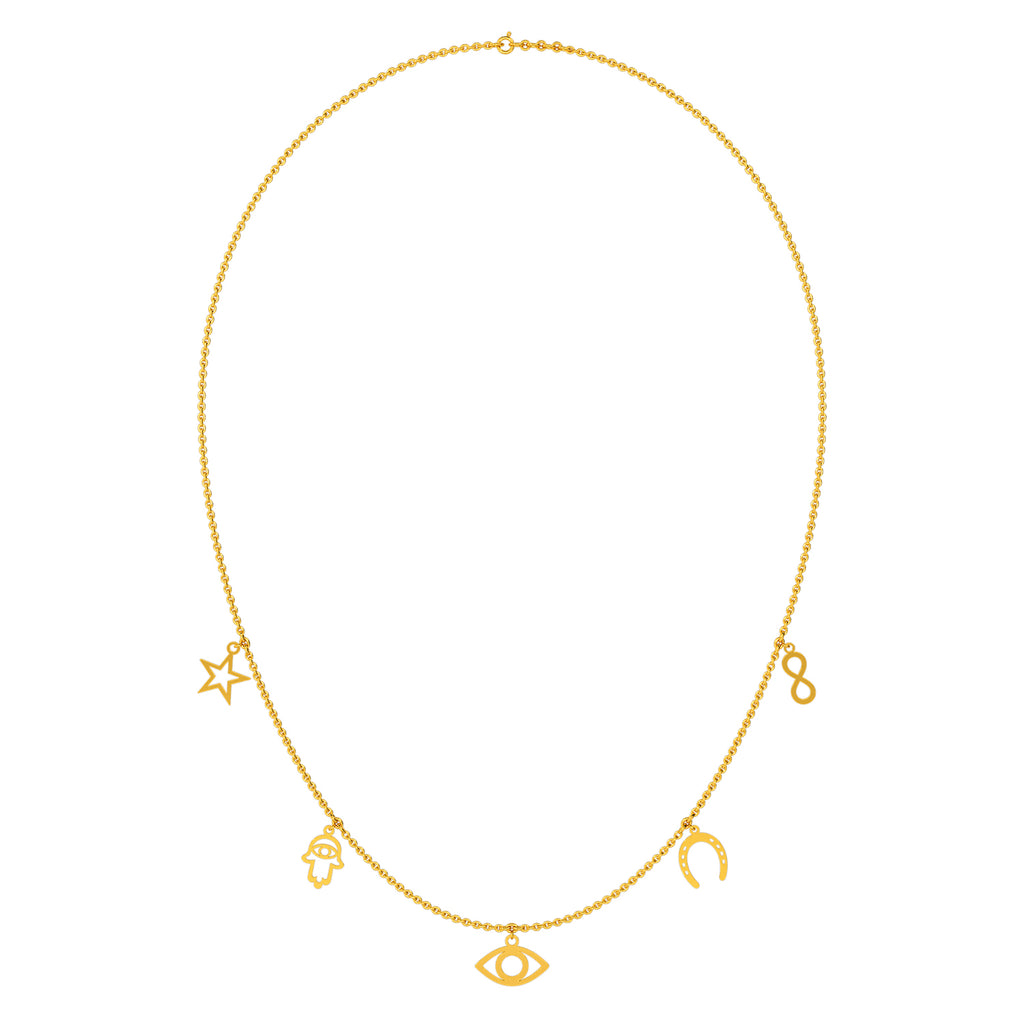 Bhuvika Gold Necklace