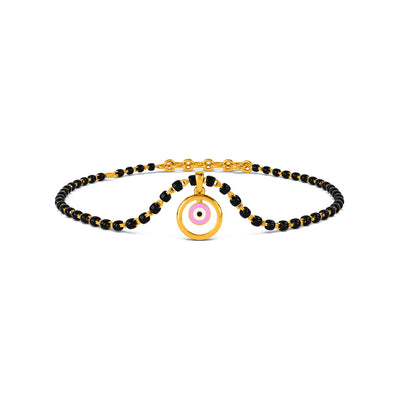 Ensar Evil Eye Detachable Mangalsutra Gold Bracelet