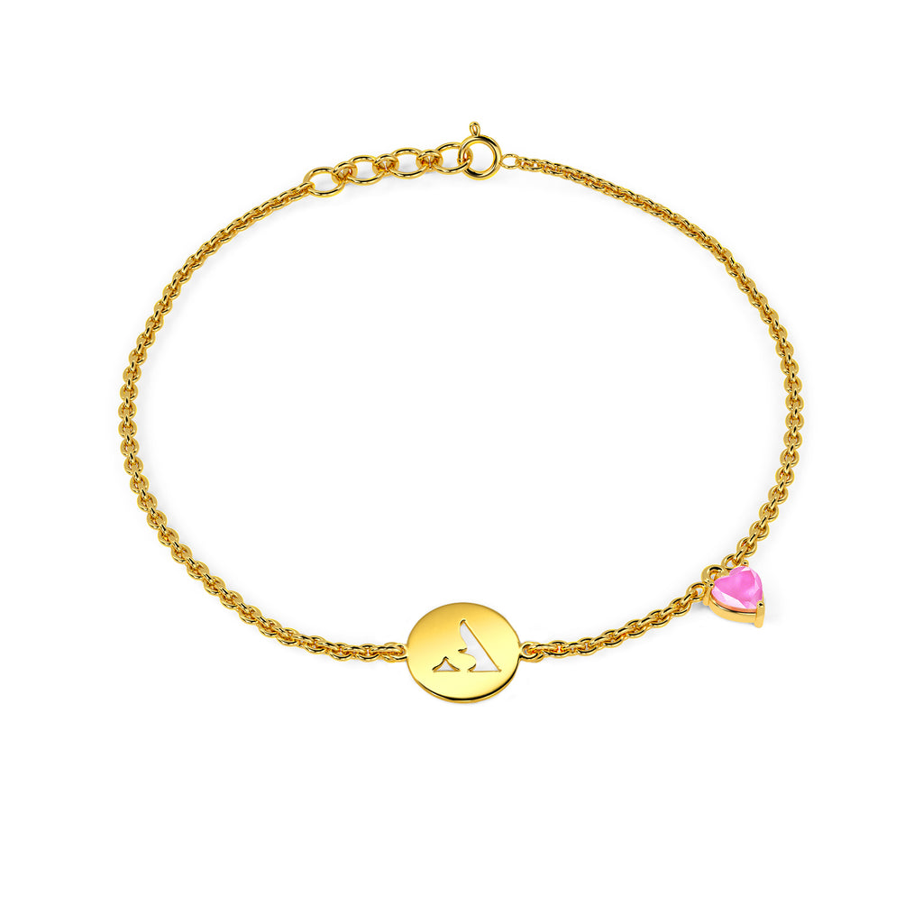 Initial A Gold Bracelet