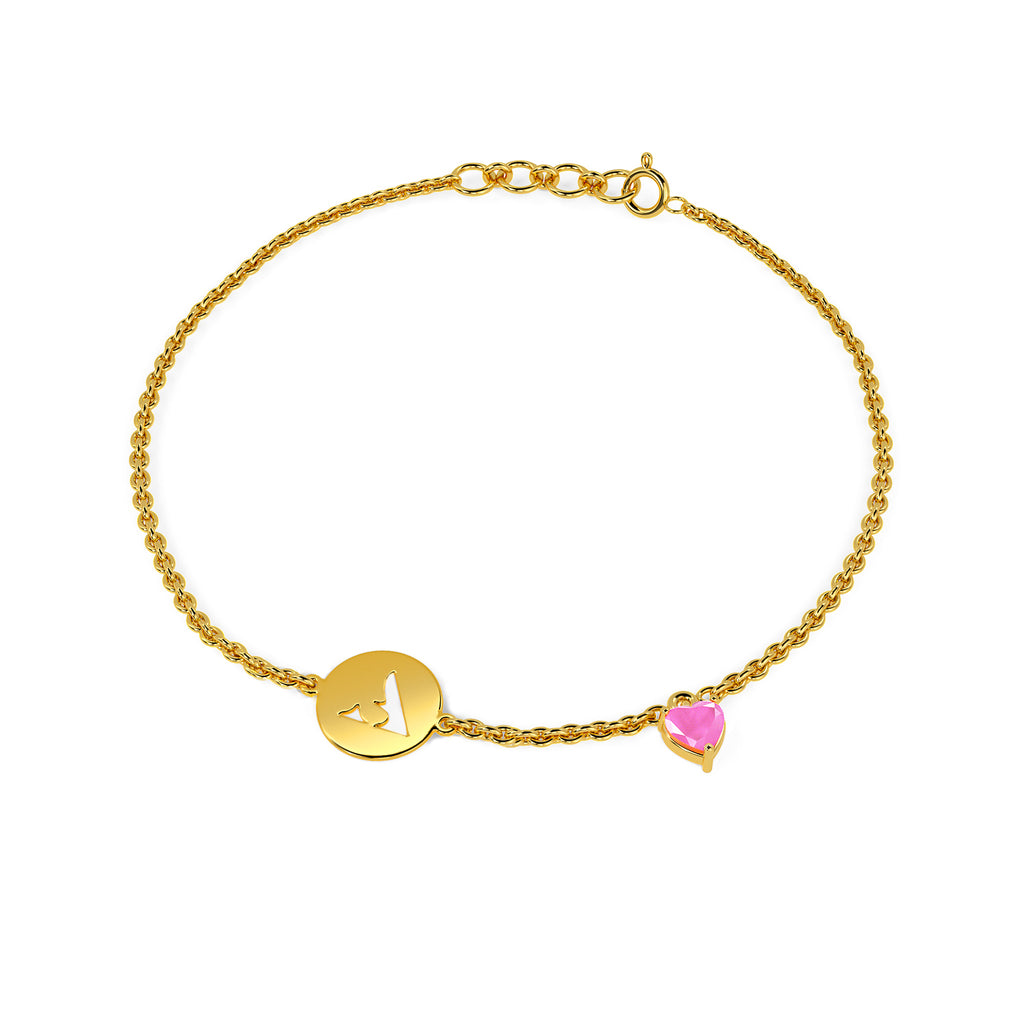 Initial A Gold Bracelet