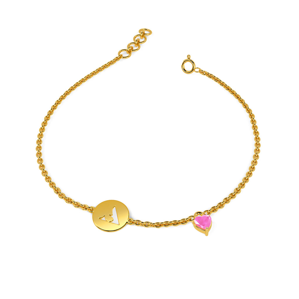 Initial A Gold Bracelet