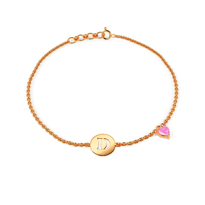 Initial D Gold Bracelet