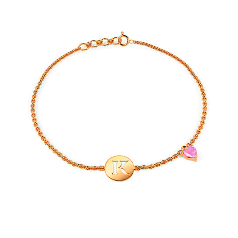 Initial K Gold Bracelet