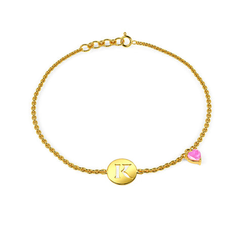 Initial K Gold Bracelet