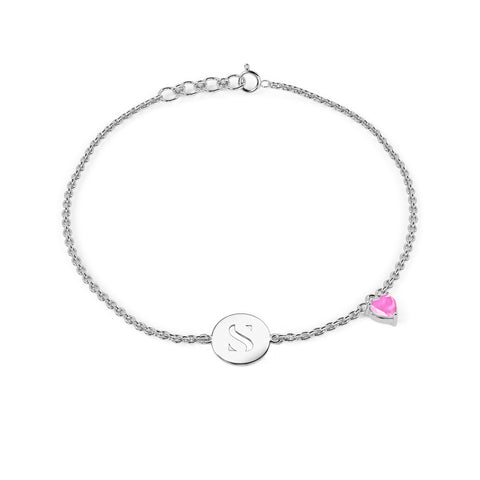 Initial S Gold Bracelet