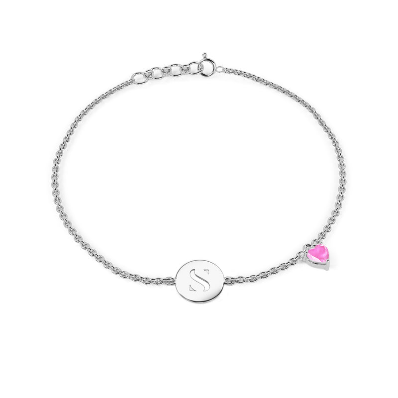 Initial S Gold Bracelet