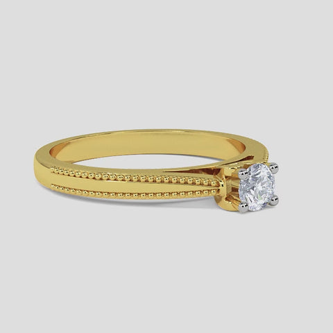 0.20 CT Zel Solitaire Ring
