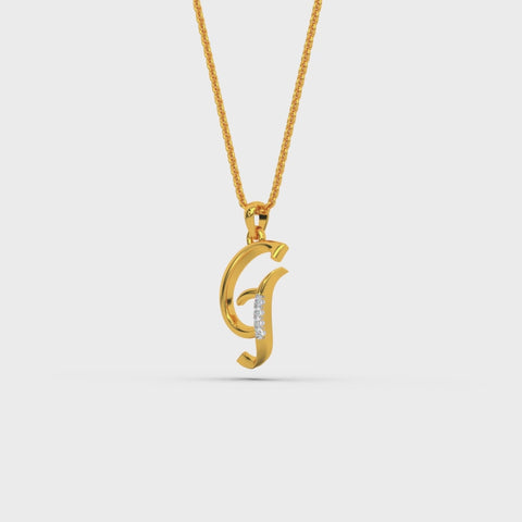 Alphabet G  Unisex Pendant